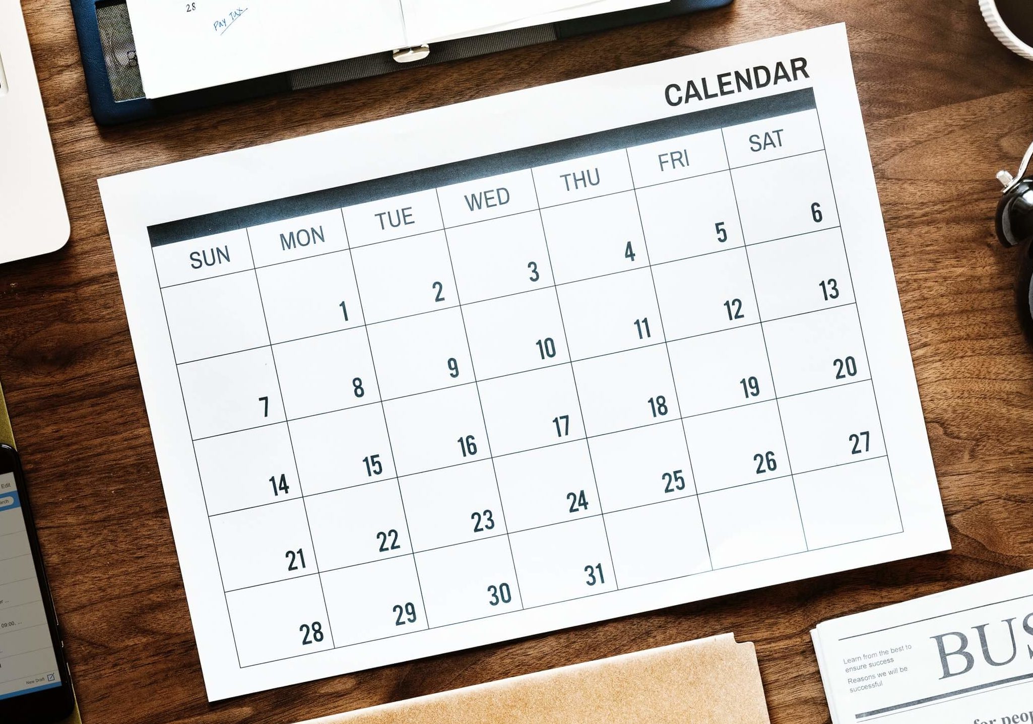 Calendar of Dates